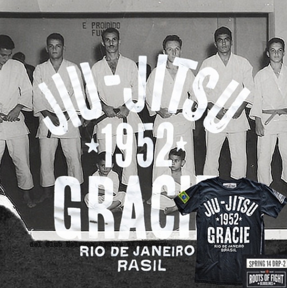 Roots of Fight Gracie Jiu-Jitsu 1952 T-Shirt UFC BJJ Jiu Jitsu Venum Boxing